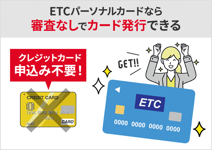 ETCカードは審査なしで発行できる